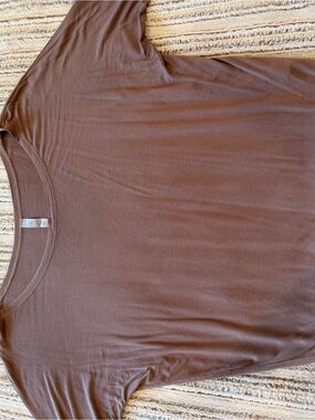 Simly Mauve Short/Mid Sleeve Tunic Tee